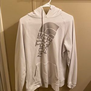 White north face hoodie